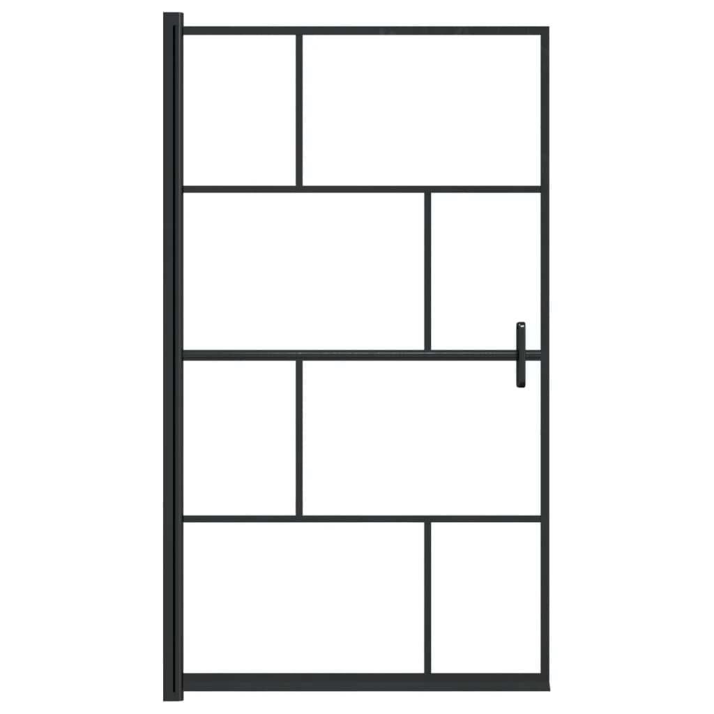 Vidaxl brusevæg 80x140 cm ESG sort