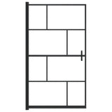 Vidaxl brusevæg 80x140 cm ESG sort