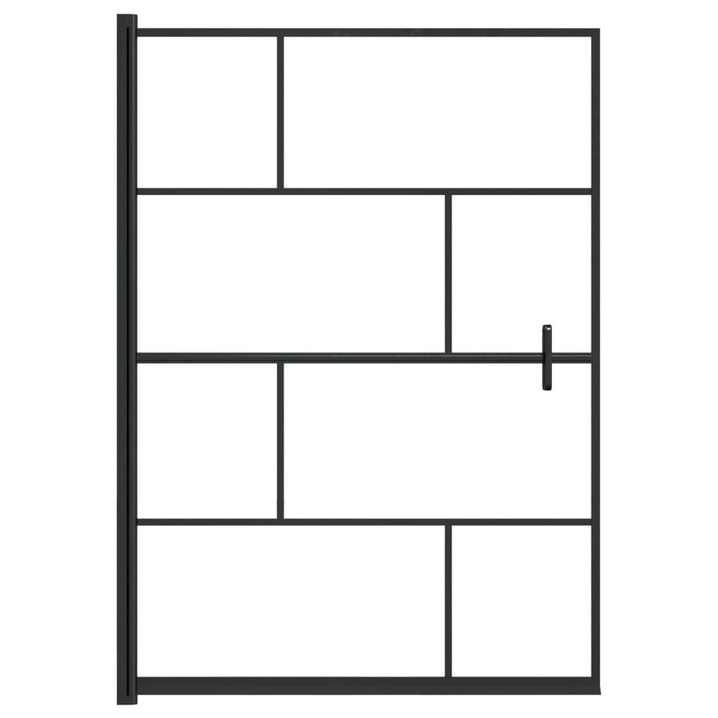 Vidaxl brusevæg 100x140 cm ESG sort