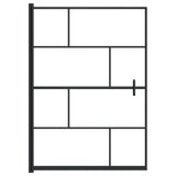 Vidaxl brusevæg 100x140 cm ESG sort