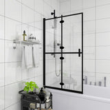 Vidaxl bruser kabinet 100x140 cm esg sort