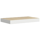 Vidaxl wandschap zwevend 40x23x3,8 cm mdf eikenkleurig en wit