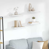 Vidaxl wandschappen zwevend 4 st 40x23x3,8 cm mdf eikenkleurig en wit