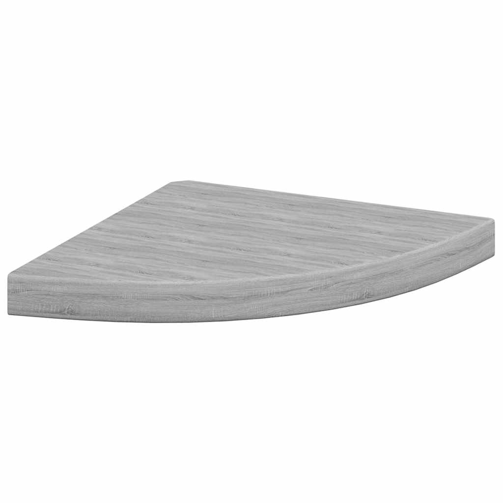 Vidaxl hoekwandschap 35x35x3,8 cm mdf betongrijs