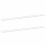 Vidaxl wandschappen 2 st 115x9x3 cm hoogglans wit