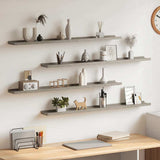 Vidaxl wandschappen 4 st 100x9x3 cm betongrijs
