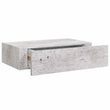 Vidaxl wandschap met lade 40x23,5x10 cm mdf betongrijs