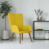 Vidaxl relaxstoel fluweel mosterdgeel