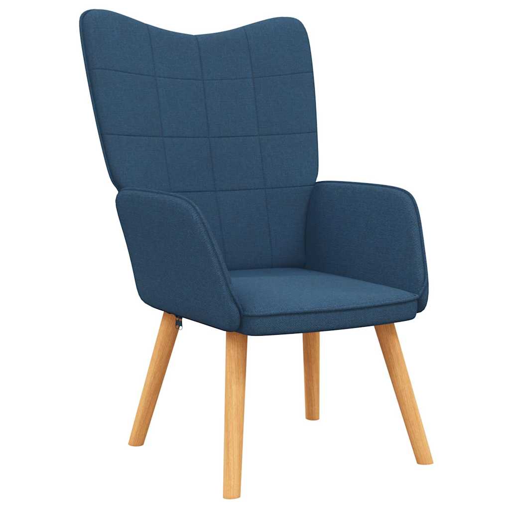 Vidaxl relaxstoel stof blauw