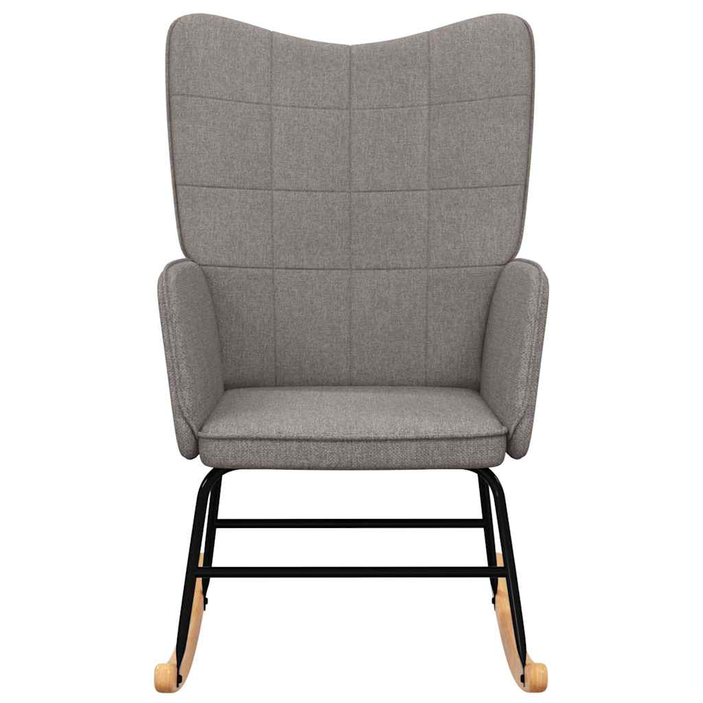 Vidaxl schommelstoel stof taupe