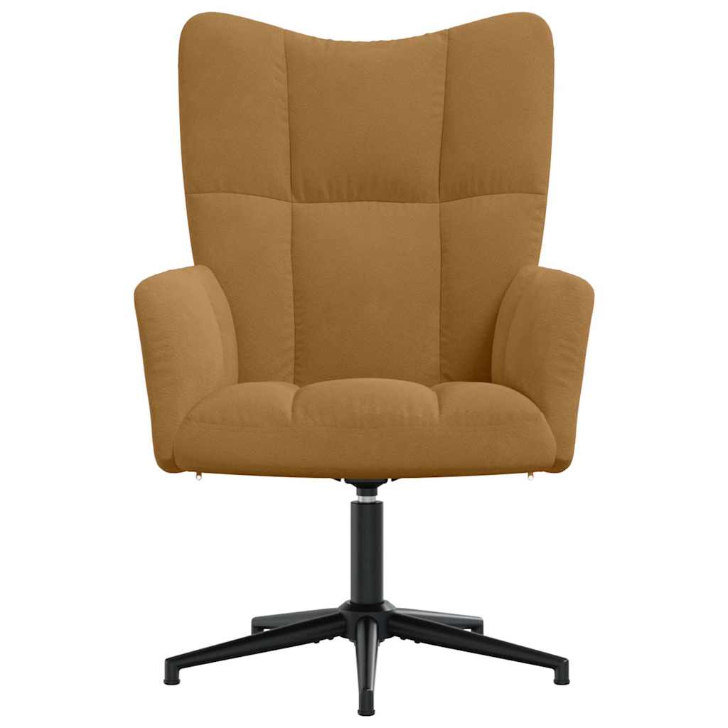 Vidaxl relaxstoel fluweel bruin