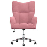 Vidaxl relaxstoel fluweel roze