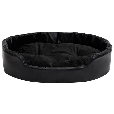 Vidaxl Dog Basket 90x79x20 cm plys og kunstig læder sort