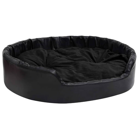 Vidaxl Dog Basket 99x89x21 cm plys og kunstig læder sort