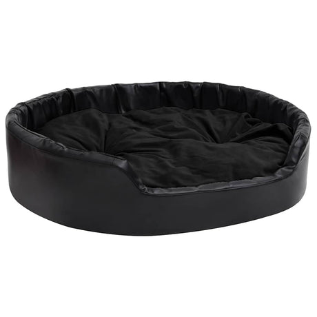 Vidaxl Dog Basket 99x89x21 cm plys og kunstig læder sort