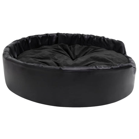 Vidaxl Dog Basket 99x89x21 cm plys og kunstig læder sort