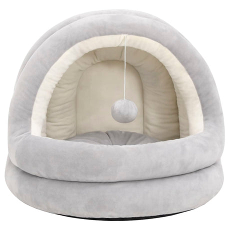 Vidaxl Cat Basket 40x40x35 cm grå og fløde -farvet