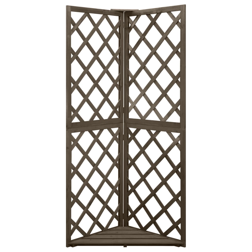 Vidaxl Latwerk Corner Model 50x50x145 cm Solid Pinewood