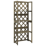 Vidaxl latwerk med hylder 55x30x140 cm Solid fyrretræ grå grå