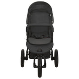 Vidaxl PRAM stål antracit -farvet