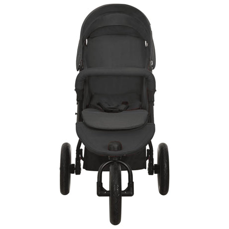 Vidaxl PRAM stål antracit -farvet