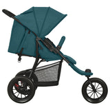 Vidaxl PRAM stålgrøn