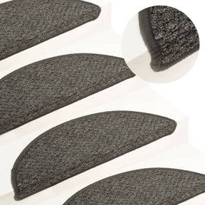 Vidaxl Stair Mats 15 St 56x17x3 cm Anthracite -farvet