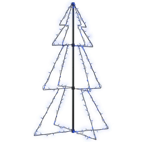 Vidaxl Kegelkerstboom 160 LED'er inde og uden for 78x120 cm