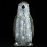 Vidaxl Christmas Figur Penguin førte ind i og uden for 30 cm akryl