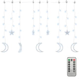 Vidaxl Light Garland Star and Moon Remote Control 345 LEDS Koldhvide