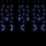 Vidaxl Light Garland Star and Moon Remote Control 345 LEDS Blå