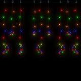 Vidaxl Light Garland Star and Moon 345 LEDS Multi -farvet