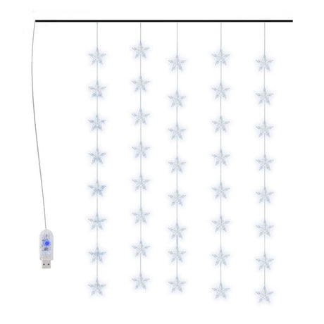 Vidaxl Light Corder Stars med 200 LED'er og 8 funktioner kold hvide