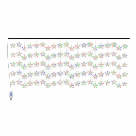 Vidaxl Light Cord Curtain Stars med 500 LED'er 8 funktioner Multi -farvet