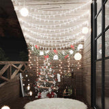 VidaXL lysledning med 200 LED'er, 8 funktioner, kold hvid, 20 m