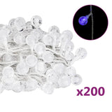 Vidaxl Light Cord med 200 lysdioder 8 funktioner Blå 20 m