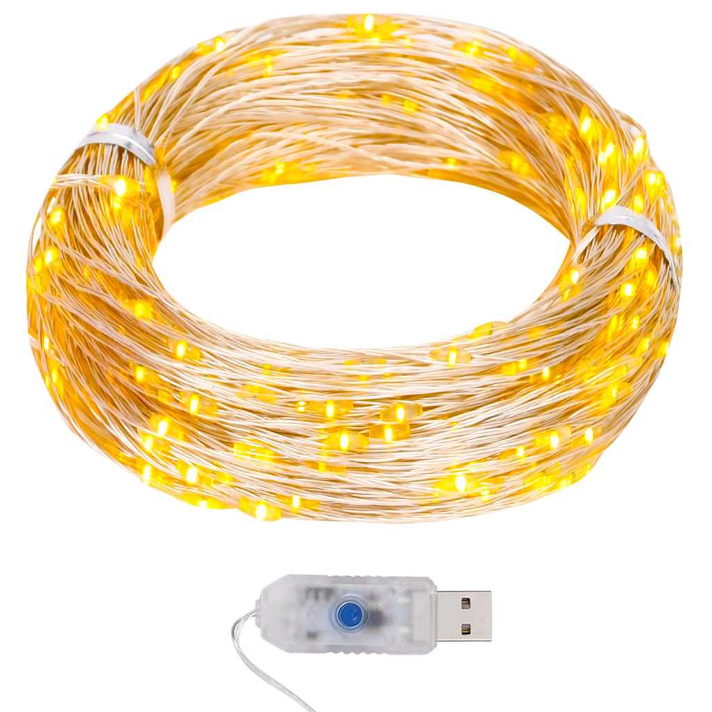 Vidaxx lysledning med 400 microLEDs varm hvid 8 funktioner 40 m