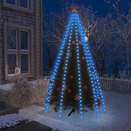 Vidaxl juletræbelysning med 300 lysdioder Blå net 300 cm