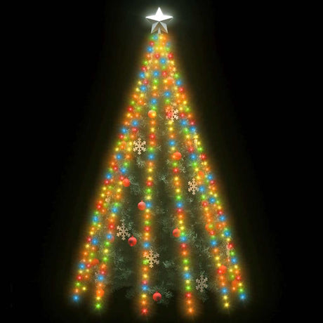 Vidaxl Christmas Tree Lighting 500 LED'er Multi -farvet inde i 500 cm