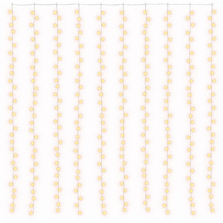 Vidaxl Light Cord Curtain med 300 lysdioder og 8 funktioner 3x3 m varm hvidt