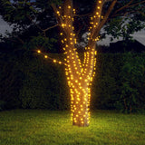 Vidaxl Light Cords 2 St med 2x200 LEDS Solar inde i varm hvidt udenfor
