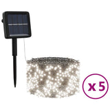 Vidaxl 5 St Light Sling med 200 lysdioder Solen inde i kold hvidt udenfor