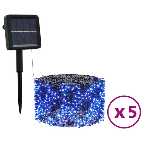 Vidaxl 5 St Light Sling med 200 LEDS Solar Binnen Buiten Blauw