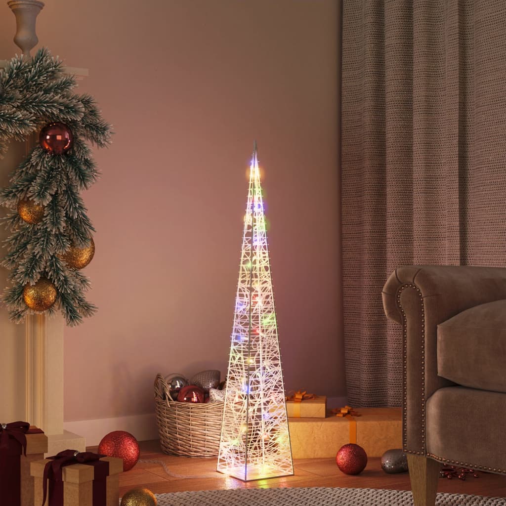 Vidaxl Light Cone Decorative LED 90 cm akryl multi -farvet