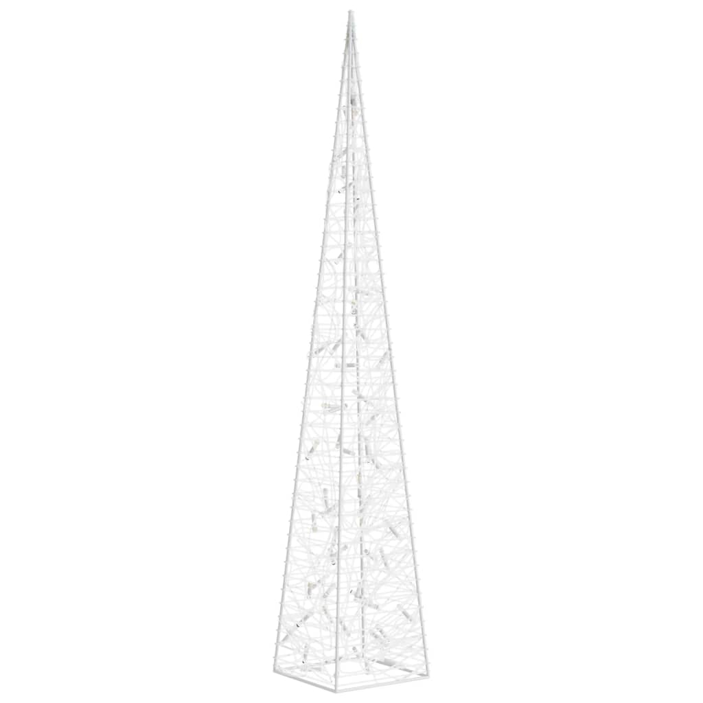 Vidaxl lys kegle dekorativ førte 120 cm akryl multi -farvet
