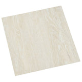 Vidaxl Floorboards 20 ST Self -fast 1,86 m² PVC -creme -farvet