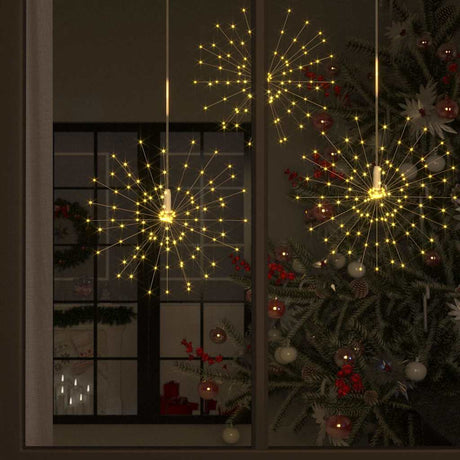 Vidaxl kerstverlichting vuurwerk 140 led's buiten 20 cm warmwit