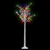 Vidaxl Christmas Tree Willow 140 Multi -farvede lysdioder inde og uden for 1,5 m
