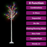 Vidaxl Christmas Tree Willow 180 Multi -farvede lysdioder inde og uden for 1,8 m