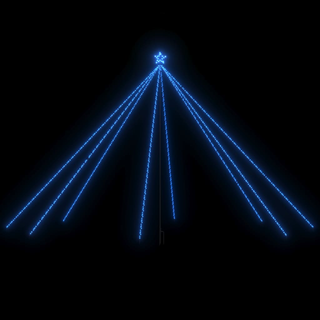 Vidaxl LED juletræ inde 800 lysdioder 5 m blå